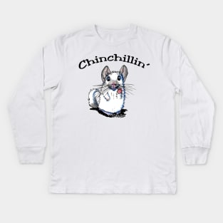 KiniArt Chinchillin Kids Long Sleeve T-Shirt